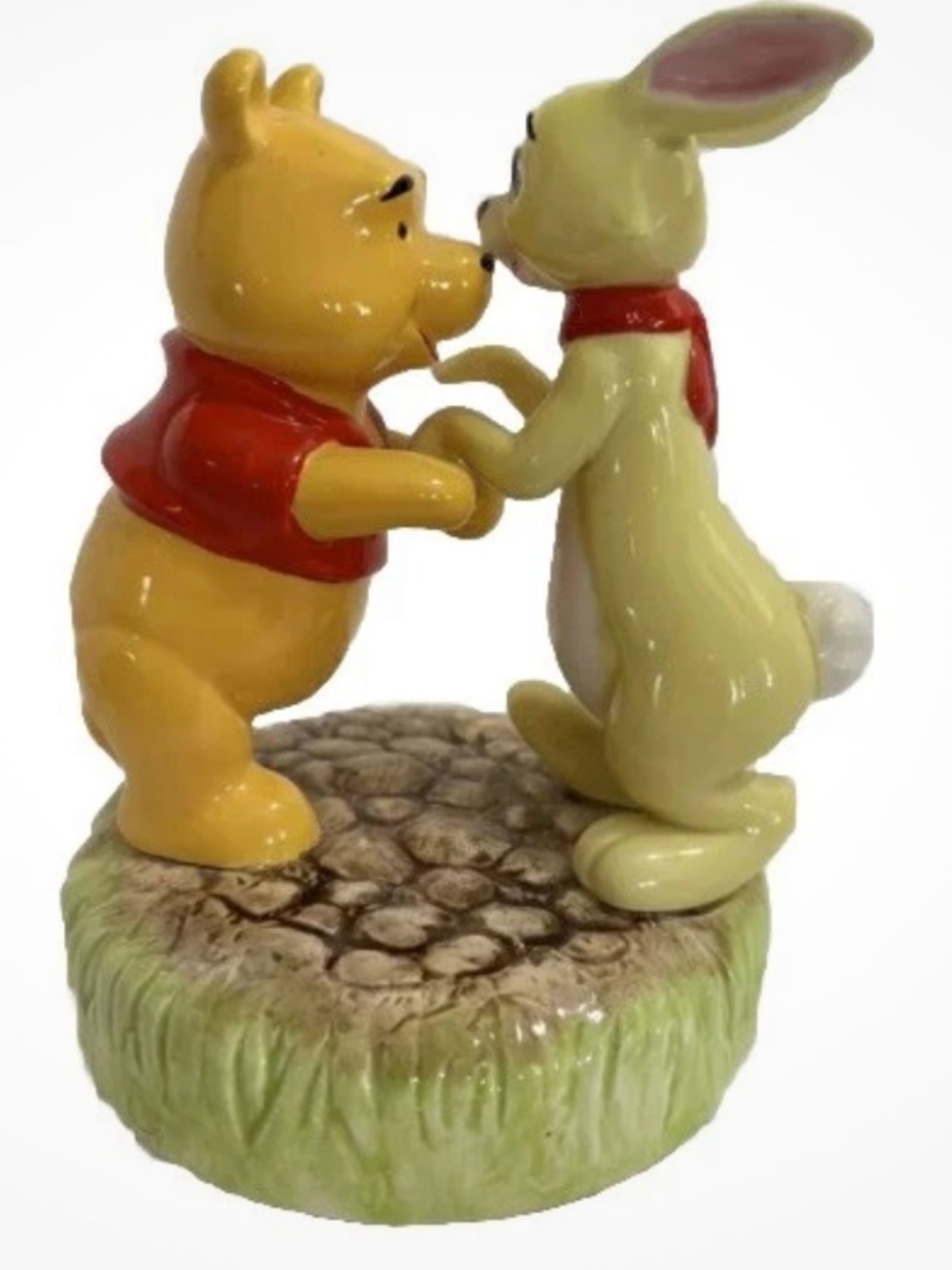 Disney Winnie the Pooh & Rabbit Ceramic music box (wind up )